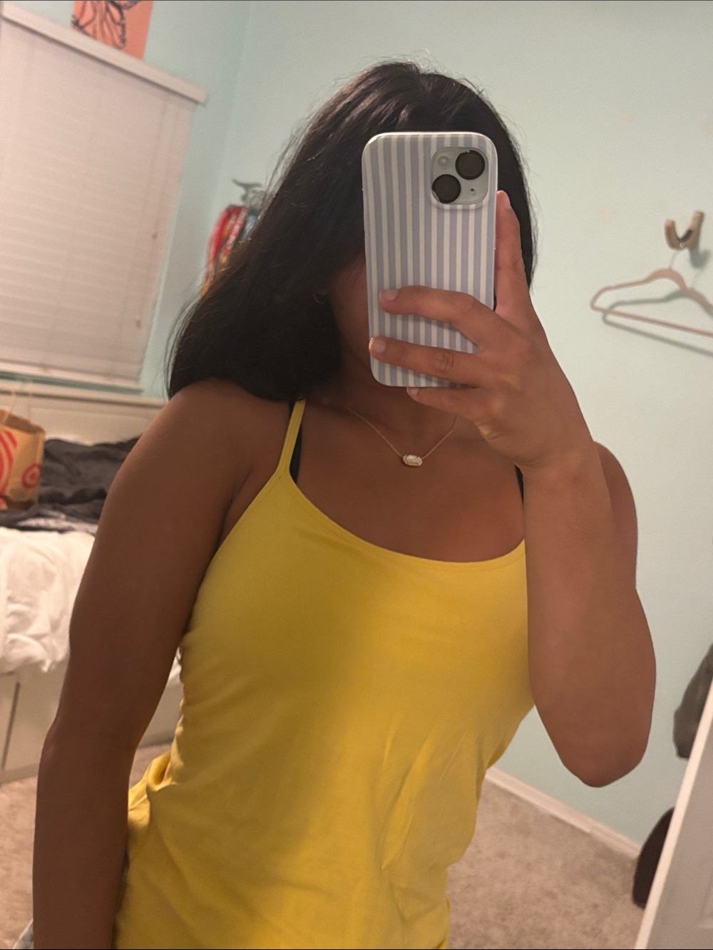 Yellow Women's Spaghetti Strap Tank Top